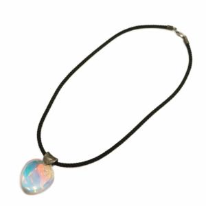 タリスマン Talisman ネックレス ロープチェーン ペンダントトップ ハート型 オーロラ クリスタル