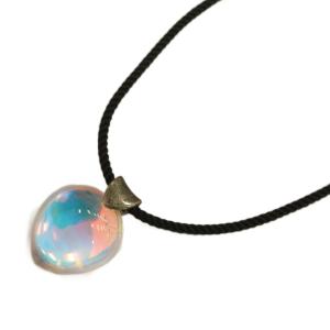 Baccarat タリスマン Talisman ネックレス ロープチェーン ペンダントトップ ハート型 オーロラ クリスタル