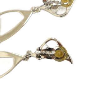 SWAROVSKI イヤリング 両耳用 クリップ式 ラインストーン シルバーカラー マルチカラー /KW GY11