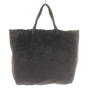 90s ヴィンテージ アーカイブ トートバッグ ベロア ブラウン