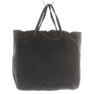 PRADA 90s ヴィンテージ アーカイブ トートバッグ ベロア ブラウン