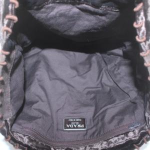PRADA 90s ヴィンテージ アーカイブ トートバッグ ベロア ブラウン