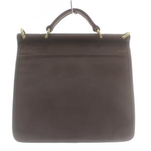 COACH オールドコーチ ハンドバッグ ショルダー 2WAY レザー ターンロック 茶色 ブラウン 9927 /XZ