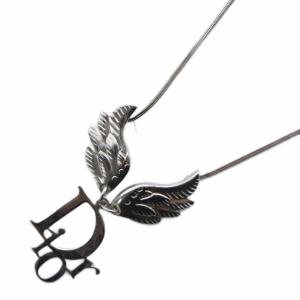 ネックレス 羽 シルバーカラー
