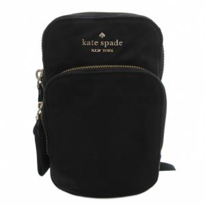 スマホショルダーバッグ ポーチ 斜め掛け 黒 ブラック ロゴ /FF GY11