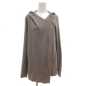 ジップアップパーカー P ストレッチ グレー