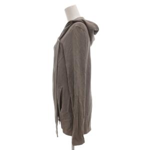 Helmut Lang ジップアップパーカー P ストレッチ グレー