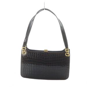BALLY ハンドバッグ トート ゴールド金具 レザー 茶 ブラウン GY11 /MQ