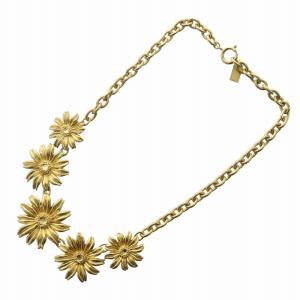 ヴィンテージ ネックレス ペンダント 花 フラワー ゴールドカラー /KW GY18