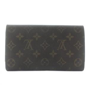 LOUIS VUITTON モノグラム 長財布 三つ折り PVC レザー 総柄 茶色 ブラウン /XZ GY18