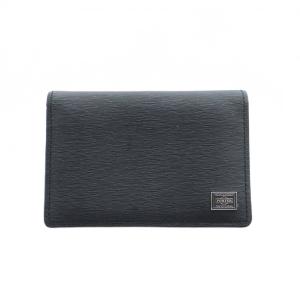 3133F カードケース 名刺入れ レザー ロゴ 黒 ブラック GY18 /MQ