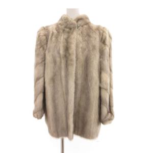 銀サガ ファーコート サファイアミンク 13 シルバーカラー
