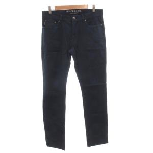 パンツ スラックス スリムストレート チェック ロゴ L 紺 ネイビー 51R20-300-26 /FF