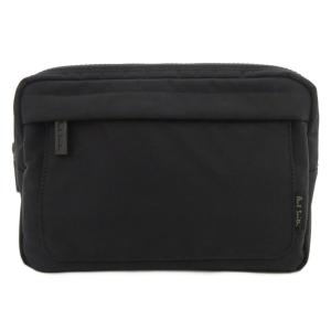 ポーチ セカンドバッグ ナイロン ロゴ 黒 ブラック /FF GY18