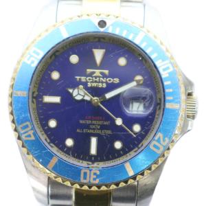 TAM629 腕時計 ウォッチ クォーツ カレンダー付き 青文字盤 シルバー色 ゴールド色 GY18 /MQ