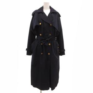 トレンチコート マカダムボタン ネイビー