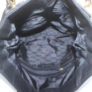 MICHAEL KORS トートバッグ ハンド レザー シャーリング チェーン ゴールド金具 黒 ブラック /XZ GY11