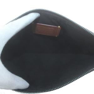 COACH チャーターポーチ シグネチャー キャンバス レキシー プリント クラッチバッグ セカンドバッグ PVC