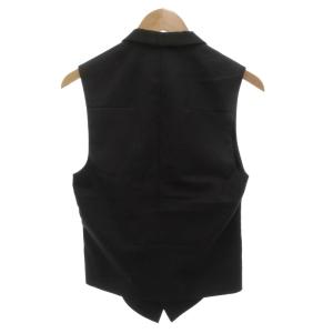 DIOR HOMME ナローラペル ベスト ジレ ビジネス 1B ウール 44 紺 ネイビー 163c611S0687 /FF
