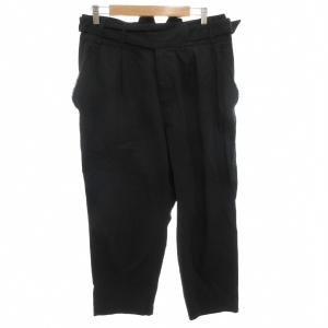 サルエルパンツ ベルベット 1 紺 ネイビー タック入り クロップド丈 17AW-B-PT-09 /FF