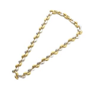 ネックレス アクセサリー コンビカラー ゴールドカラー シルバーカラー 銀色 金色 GY11 /MQ