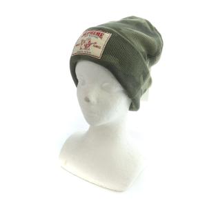 トゥルーレリジョン ニット帽 カーキ