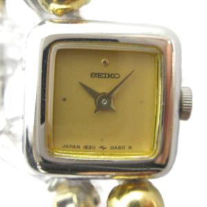 ジャンク品 1E20-5A00 腕時計 ウォッチ クォーツ ロゴ シルバー色 ゴールド色 GY11 /MQ