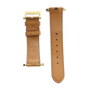 MCM Apple Watch Band バンド 時計用ベルト レザー ロゴ 茶 ブラウン GY18 /MQ