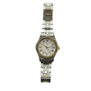 SEIKO 1221-0040 腕時計 ウォッチ クォーツ 白文字盤 ローマン シルバー色 ゴールド色 GY18 /MQ