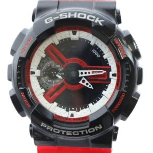 GA-110RB 腕時計 ウォッチ クォーツ ロゴ アナデジ 黒文字盤 赤 レッド GY18 /MQ