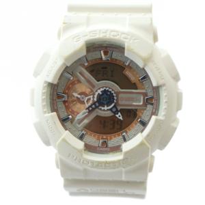 GA-110DB 腕時計 ウォッチ クォーツ アナデジ カレンダー付き ロゴ 白 ホワイト GY18 /MQ