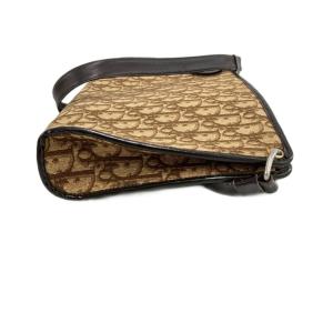 Christian Dior トロッター ショルダーバッグ キャンバス ロゴ金具 ベージュ GY18 /TZ