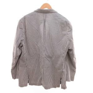 Brooks Brothers DANDI JERSEY テーラードジャケット 2B ヒッコリーストライプ 48 青 ブルー 白 ホワイト