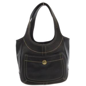 COACH ショルダーバッグ 肩掛け 手提げ レザー ステッチ ダークグレー 10743 /FF GY18