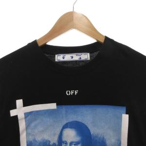 Off-White BLUE MONALISA L/S TEE BLACK WHITE Tシャツ カットソー 長袖 モナリザプリント