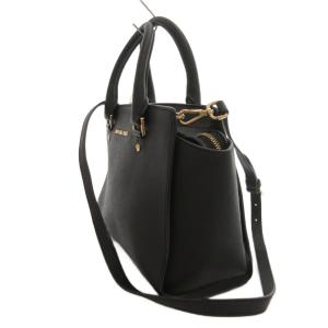 MICHAEL KORS ハンドバッグ ショルダー 2WAY PVC ロゴ 黒 ブラック /FF GY13