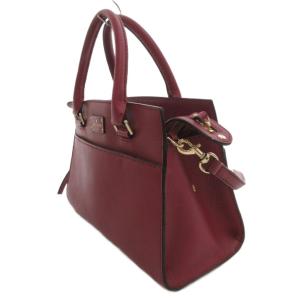 kate spade new york ハンドバッグ ショルダー 2WAY レザー ロゴ ボルドー /FF  GY13
