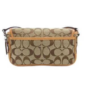COACH 6844 ミニフィールド シグネチャー ショルダーバッグ 斜め掛け クロスボディ キャンバス レザー ベージュ