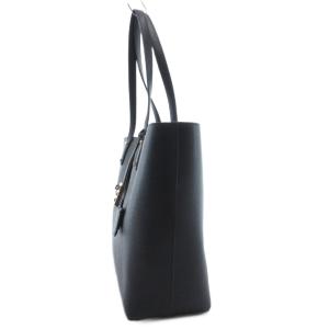 MICHAEL KORS カーソン ラージ トート ハンドバッグ 肩掛け ロゴ金具 ターンロック レザー 黒 ブラック /GV GY13