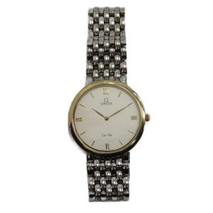 OMEGA De Ville 腕時計 ヴィンテージ クォーツ ローマン シルバーカラー