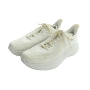 HOKA ONE ONE クリフトン9 スニーカー シューズ 靴 ロゴ 26cm 白 ホワイト GY40 /MQ