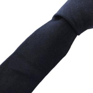 タグ付き ネクタイ ナロータイ ビジネス カシミヤ 紺 ネイビー /FF GY18