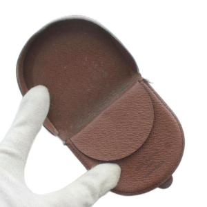LOUIS VUITTON モノグラム ポルトモネ キュベット 小銭入れ コインケース 二つ折り PVC レザー 総柄 茶色 ブラウン