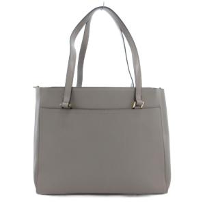 MICHAEL KORS ハンドバッグ トート 肩掛け ポーチ付き MKロゴ レザー PVC グレー 白 ホワイト 35T1G5MT7T