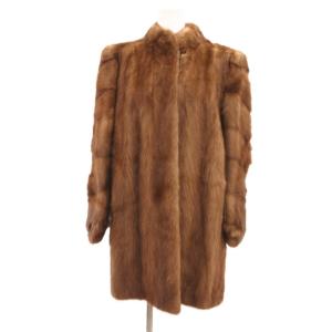 銀サガ ファーコート ミンク 15 ブラウン