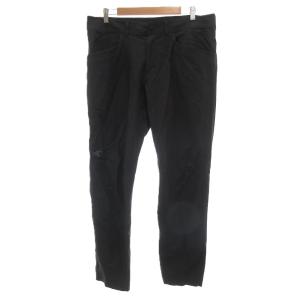 KRAGG COTTON PANTS クラッグ コットン パンツ 34 黒 ブラック 始祖鳥ロゴ ナイロン