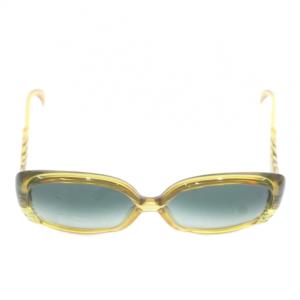 Christian Dior ヴィンテージ 眼鏡 サングラス セルフレーム グラデーション ビッグフレーム 黄色 イエロー /XZ GY11
