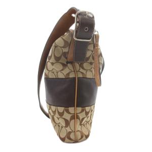 COACH 6072 シグネチャー ショルダーバッグ 斜め掛け クロスボディ キャンバス レザー 茶 ブラウン /GV