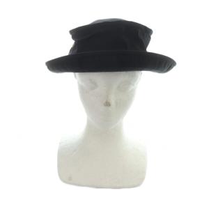 BURBERRY BLACK LABEL ハット 帽子 ナイロン ロゴ 3 黒 ブラック GY18 /MQ