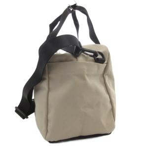 THE NORTH FACE ボストンバッグ ショルダー 2WAY 斜め掛け ナイロン ロゴ ベージュ 黒 ブラック /GV GY18